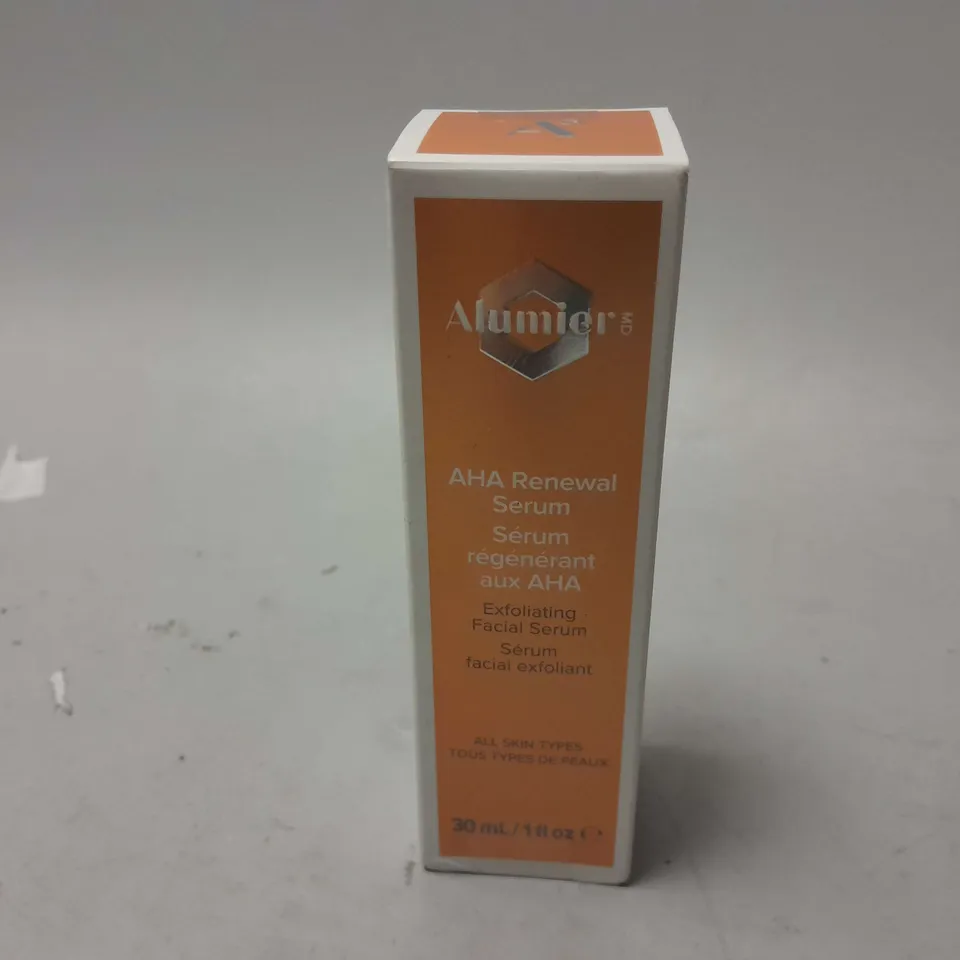 BOXED AND SEALED ALUMIER MD AHA RENEWAL SERUM (30ml)