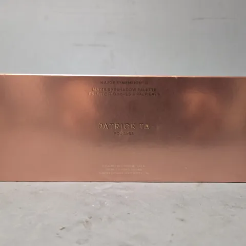 PATRICK TA MAJOR DIMENSION III MATTE EYESHADOW PALETTE