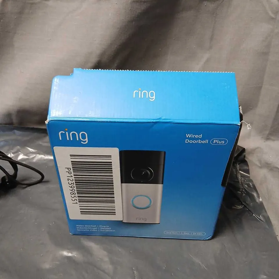 RING VIDEO DOORBELL PLUS – WIRED (BOXED)