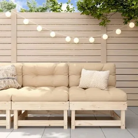 BOXED ALPEN HOME GARDEN MIDDLE SOFAS 2 PCS SOLID WOOD (1 BOX)