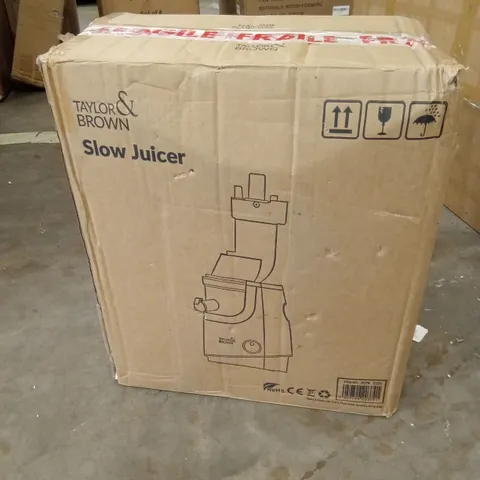 BOXED TAYLOR & BROWN SLOW JUICER (1 BOX)