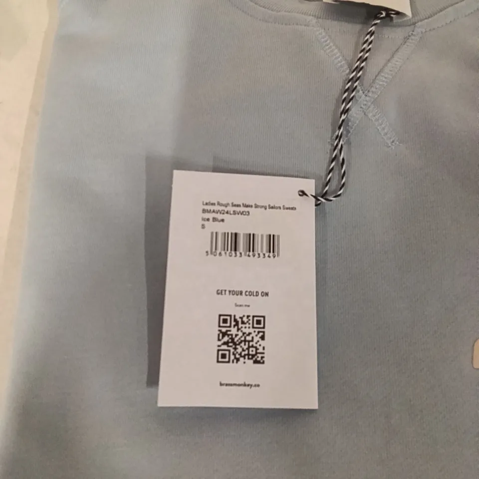 BOX OF BRASS MONKEY SWEATS - ICE BLUE SIZE S APPROXIMATELY 7