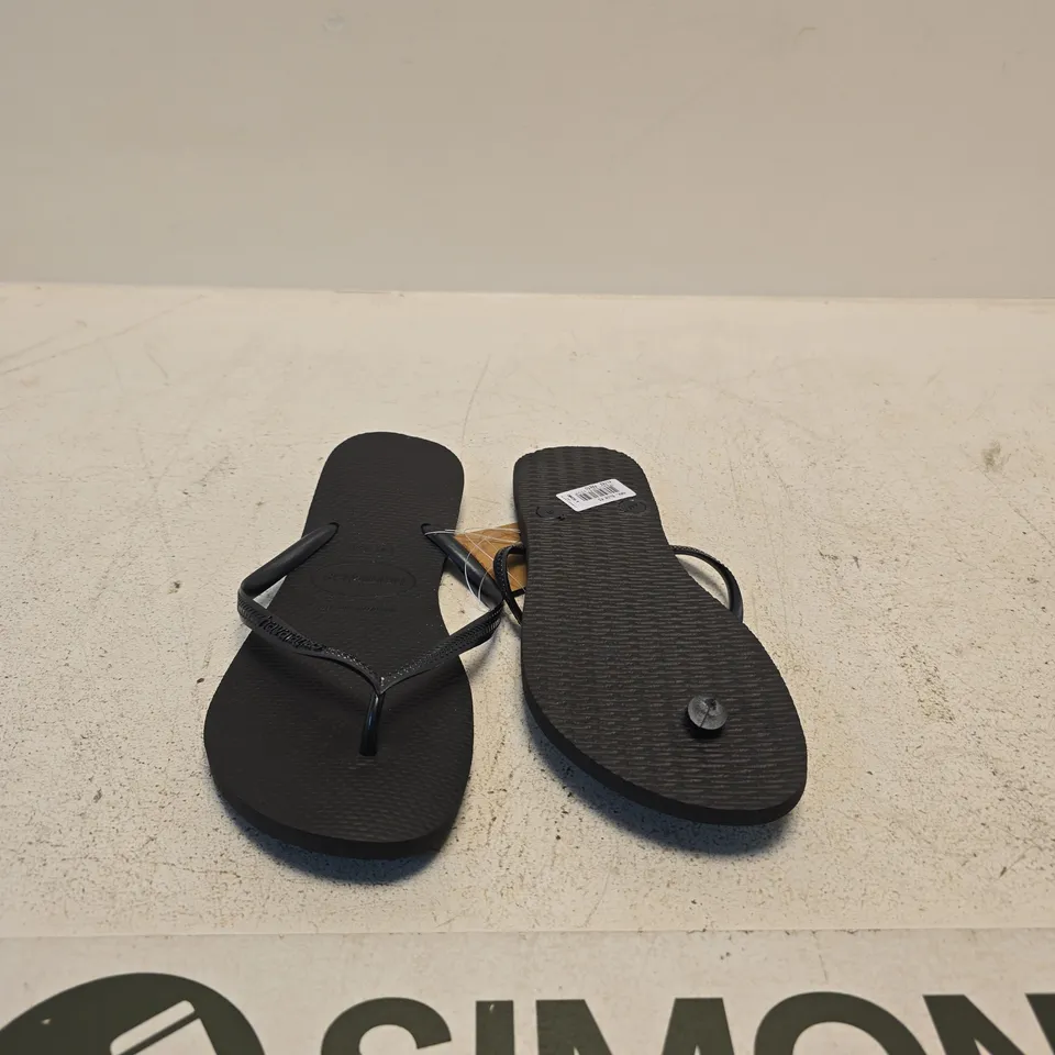 HAVAIANAS FLIP FLOPS – BLACK, (EU 43-44) 