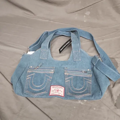 TRUE RELIGION BAG IN MEDIUM BLUE