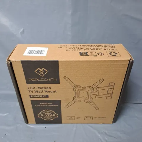 BOXED PERLESMITH FULL-MOTION TV WALL MOUNT