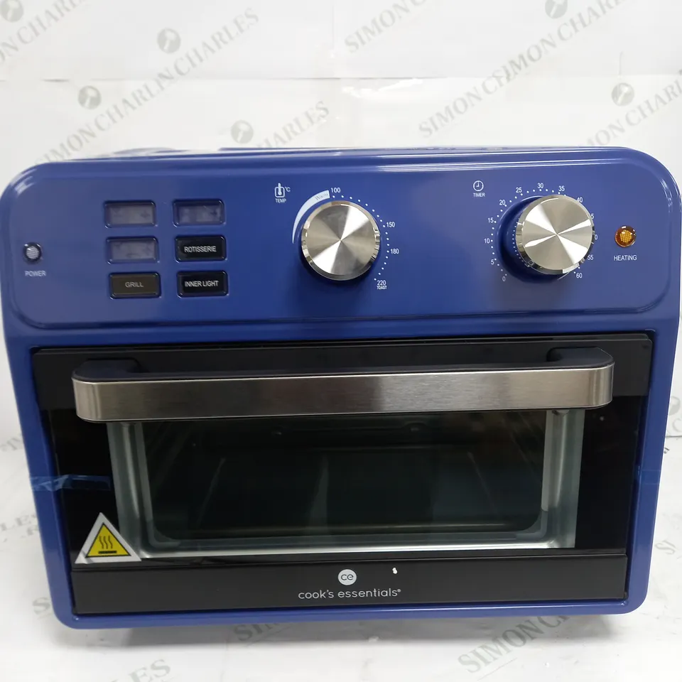 BOXED COOK'S ESSENTIAL 21-LITRE AIRFRYER OVEN IN BLUE 
