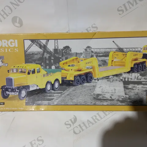 CORGI CLASSICS WIMPY SCAMMELL CONSTRUCTORS AND 24 WHEEL GIRDER TRAILER