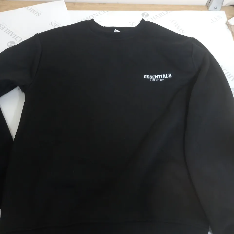 BKR ESSENTIALS BLACK JUMPER - M