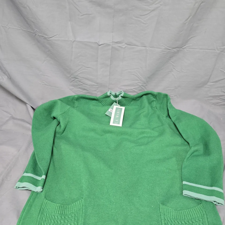 LA MAREY GREEN KNIT JUMPER – WOMEN’S, SIZE S/M