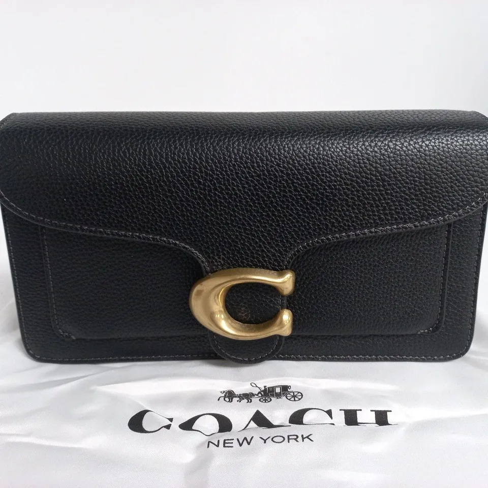 COACH TABBY BAG – BLACK PEBBLED LEATHER