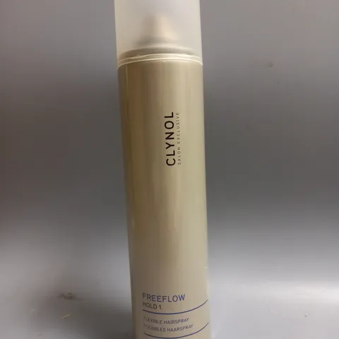 BOX OF 12 CLYNOL SALON EXCLUSIVE FREEFLOW HOLD 1 FLEXIBLE HAIRSPRAY 300ML EACH