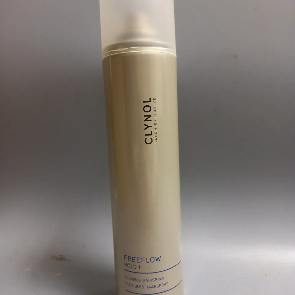 BOX OF 12 CLYNOL SALON EXCLUSIVE FREEFLOW HOLD 1 FLEXIBLE HAIRSPRAY 300ML EACH