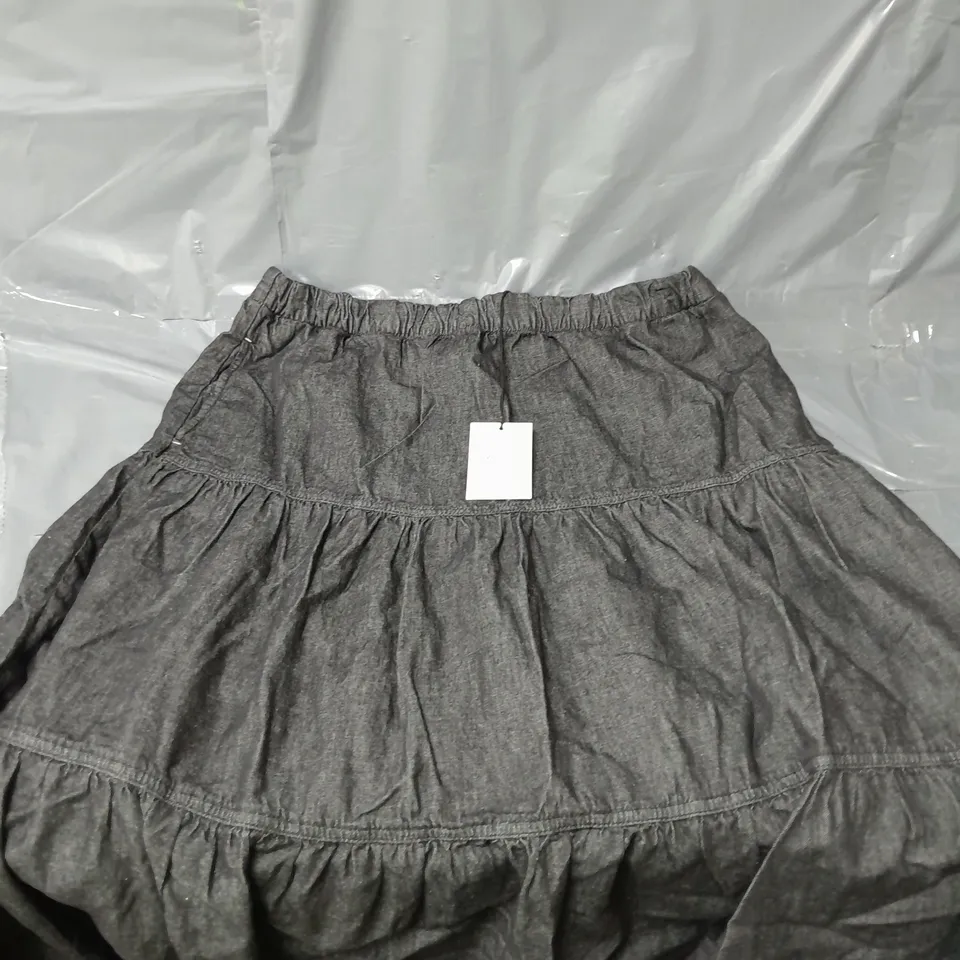 THE WHITE STUFF MIA MIDI SKIRT BLACK SIZE 14