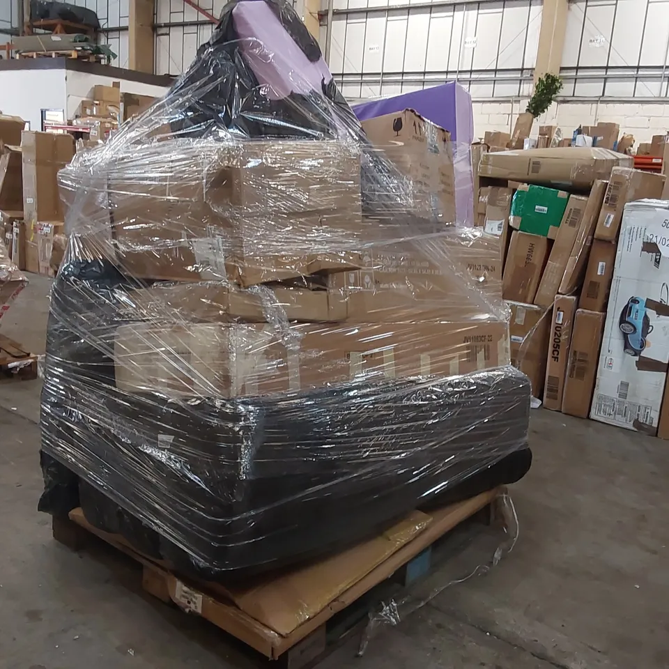 PALLET OF ASSORTED CONSUMER PRODUCTS/FURNITURE PARTS 