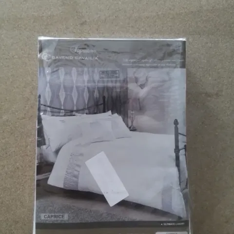 BRAND NEW GAVENO CAVAILIA LUXURY KINGSIZE DUVET SET- CAPRICE WHITE 