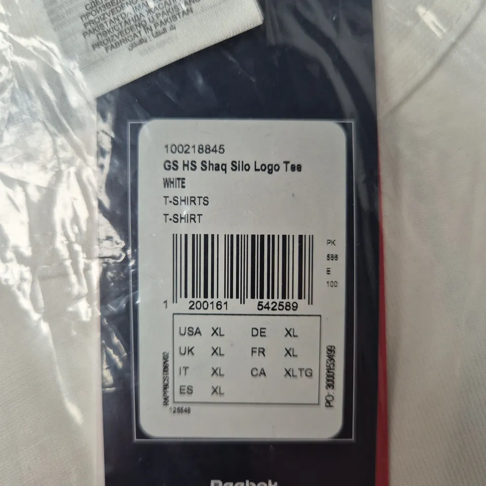 REEBOK SHAQ SILO LOGO TEE – WHITE – XL