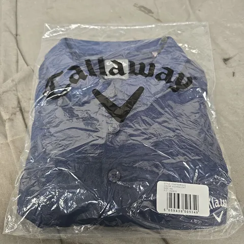 GALLOWAY NAVY BLUE POLO TOP SIZE XXL