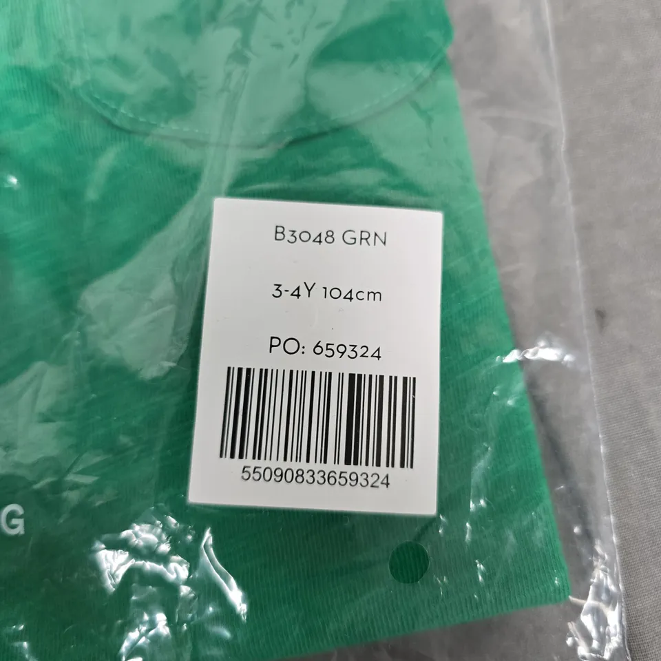 BODEN KIDS GREEN POLO SHIRT, 3-4Y (104 CM)