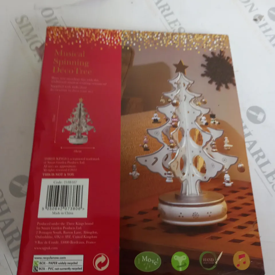 MUSICAL SPINNING DÉCOR TREE 