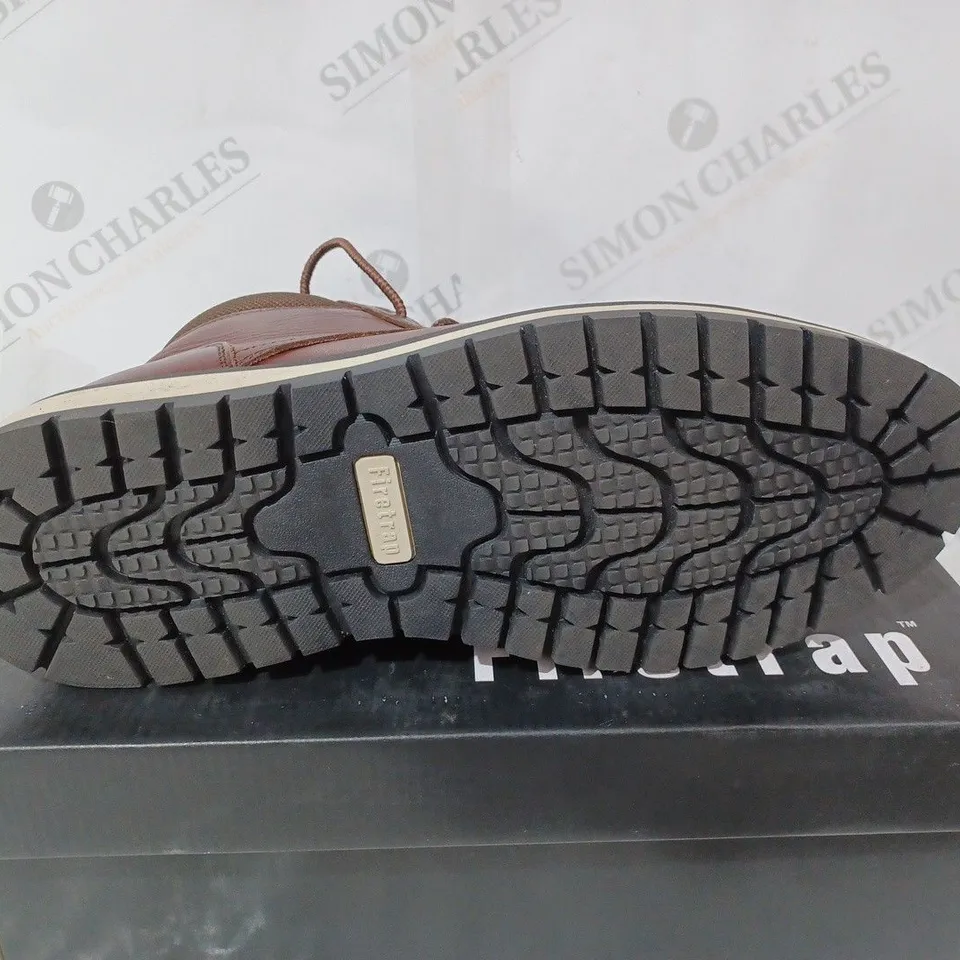 BOXED PAIR OF FIRETRAP AUBIN SHOES IN CAMEL COLOUR UK SIZE 8