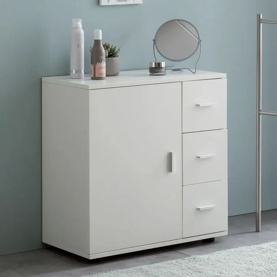BOXED EISLEY FREESTANDING BATHROOM CABINET (1 BOX)