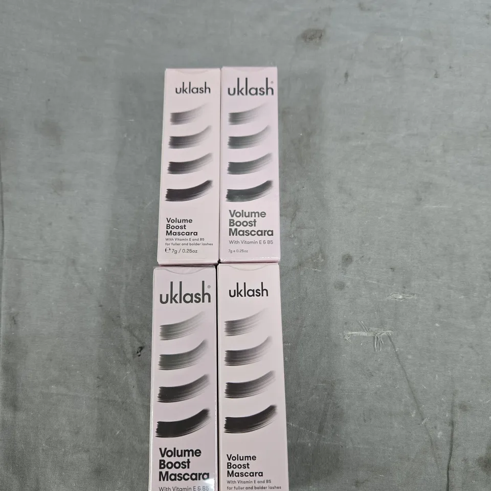 UKLASH VOLUME BOOST MASCARA – 4 X 7G BOXED