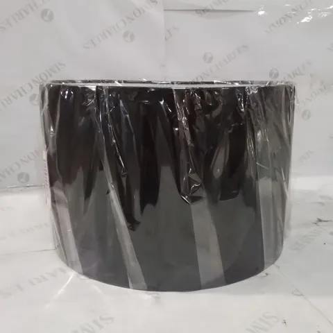 BAGGED BLACK DRUM LAMP SHADE