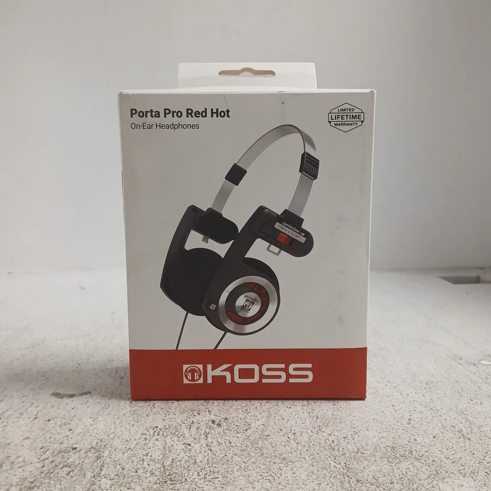 KOSS PORTA PRO RED HOT ON EAR PHONES