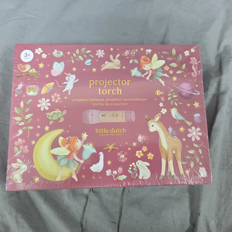 LITTLE DUTCH PROJECTOR TORCH - PINK KIDS' TOY PROJECTOR (BOXED)