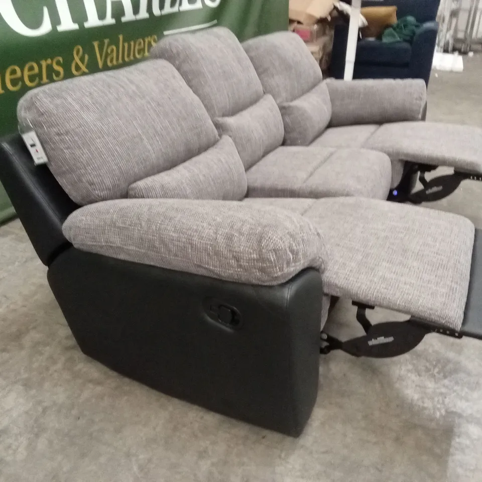 SANTORI 3 SEATER HIGH BACK RECLINER SOFA RRP £899