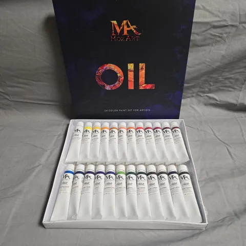 APPROXIMATELY 6 MOZART OIL PAINT SET – 24 COLOR TUBES FOR ARTISTS
