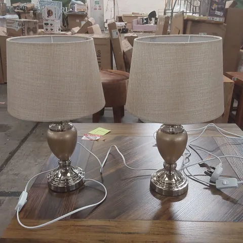PAIR OF DESIGNER TABLE LAMPS