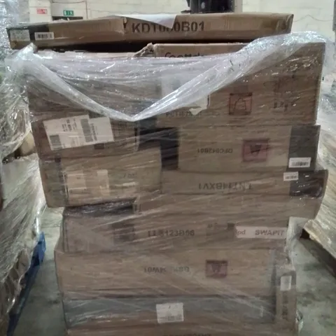 PALLET OF ASSORTED HOUSEHOLD GOODS AND PRODUCTS TO INCLUDE;DINING TABLE,CAT TREE,KETTLE