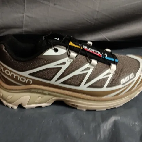 PAIR OF SALOMON TRAIL RUNNING SHOES –UK SIZE 6