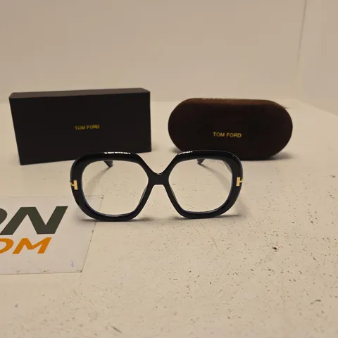 TOM FORD GLASSES – BLACK RECTANGULAR FRAME, MADE IN ITALY