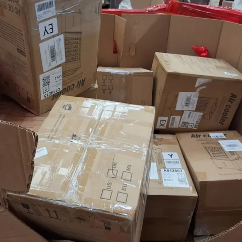PALLET TO CONTAIN A LARGE QUANTITY OF AIR COOLERS AND OTHER ASSORTED HOUSEHOLD ITEMS