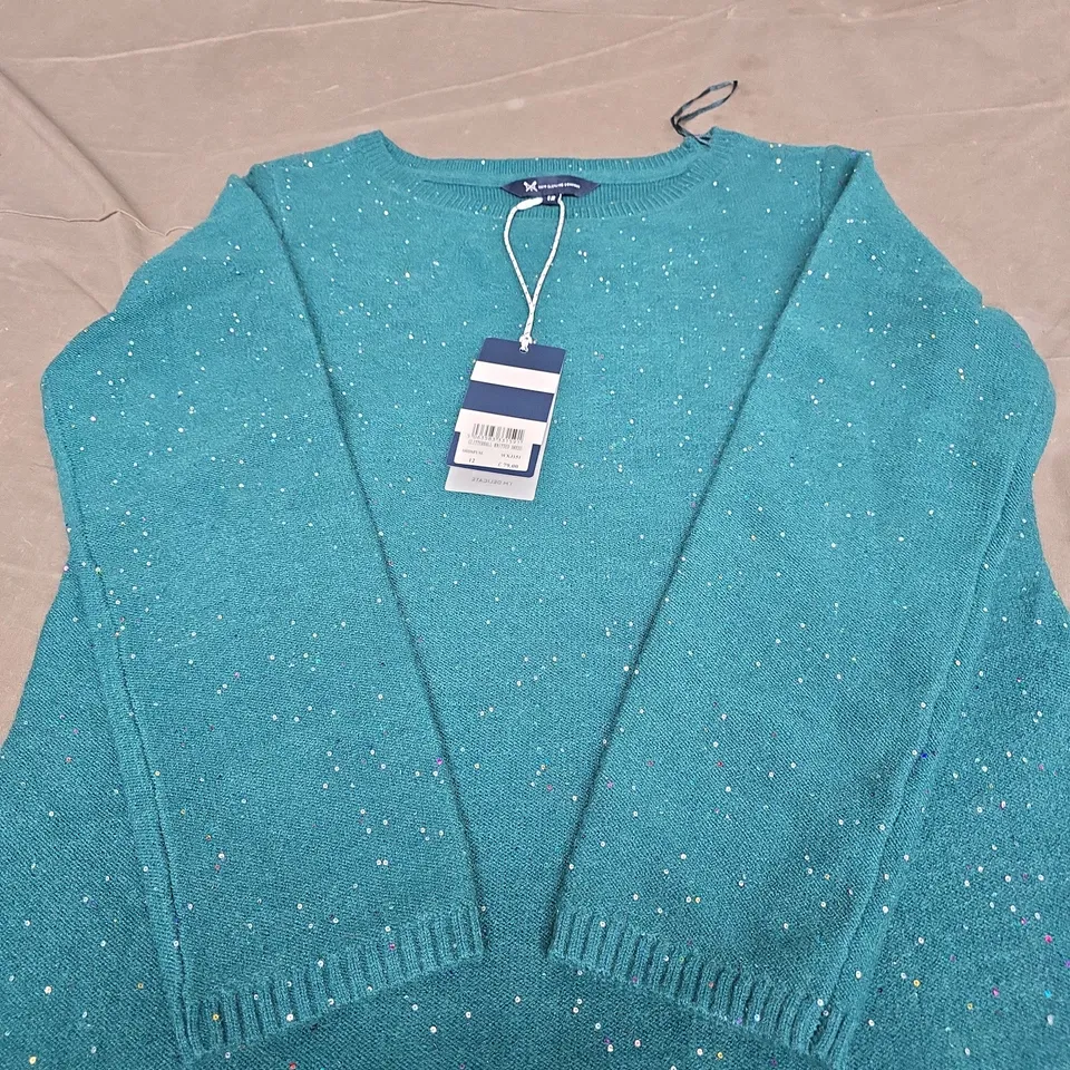 CREW CLOTHING COMPANY GLITTERBALL KNITTED DRESS SIZE 12