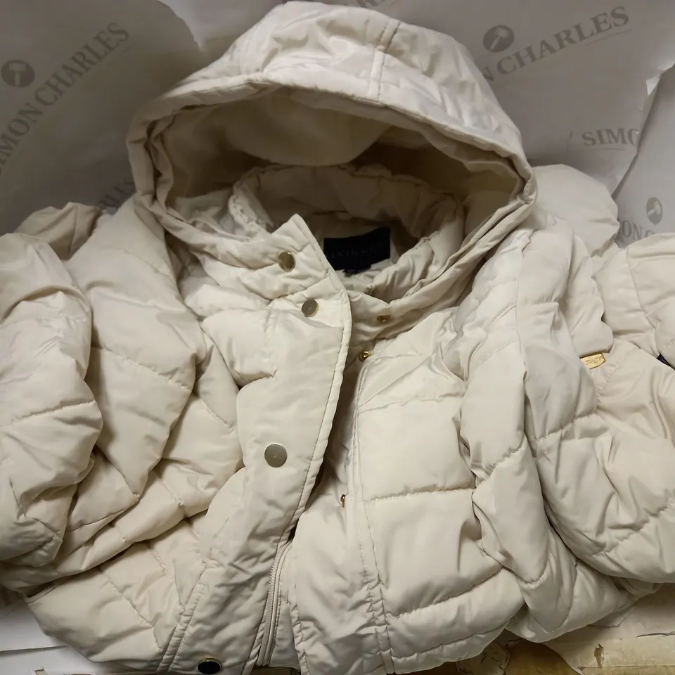 CENTIGRADE FAUX DOWN PADDED BONE COAT - SIZE MEDIUM 
