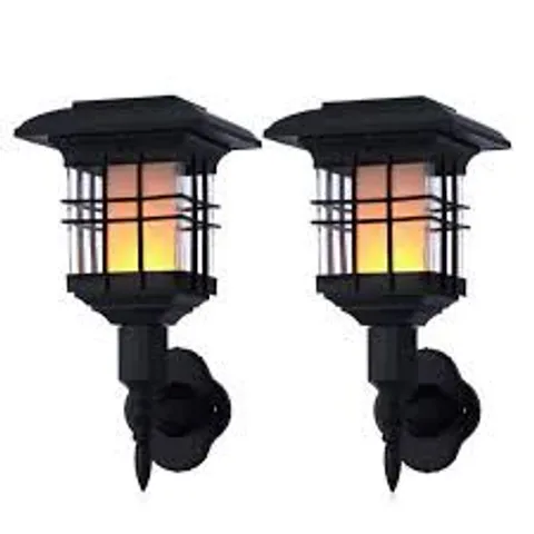 OUTLET FLOURISH SOLAR FLAME LIGHT (SET OF 2)