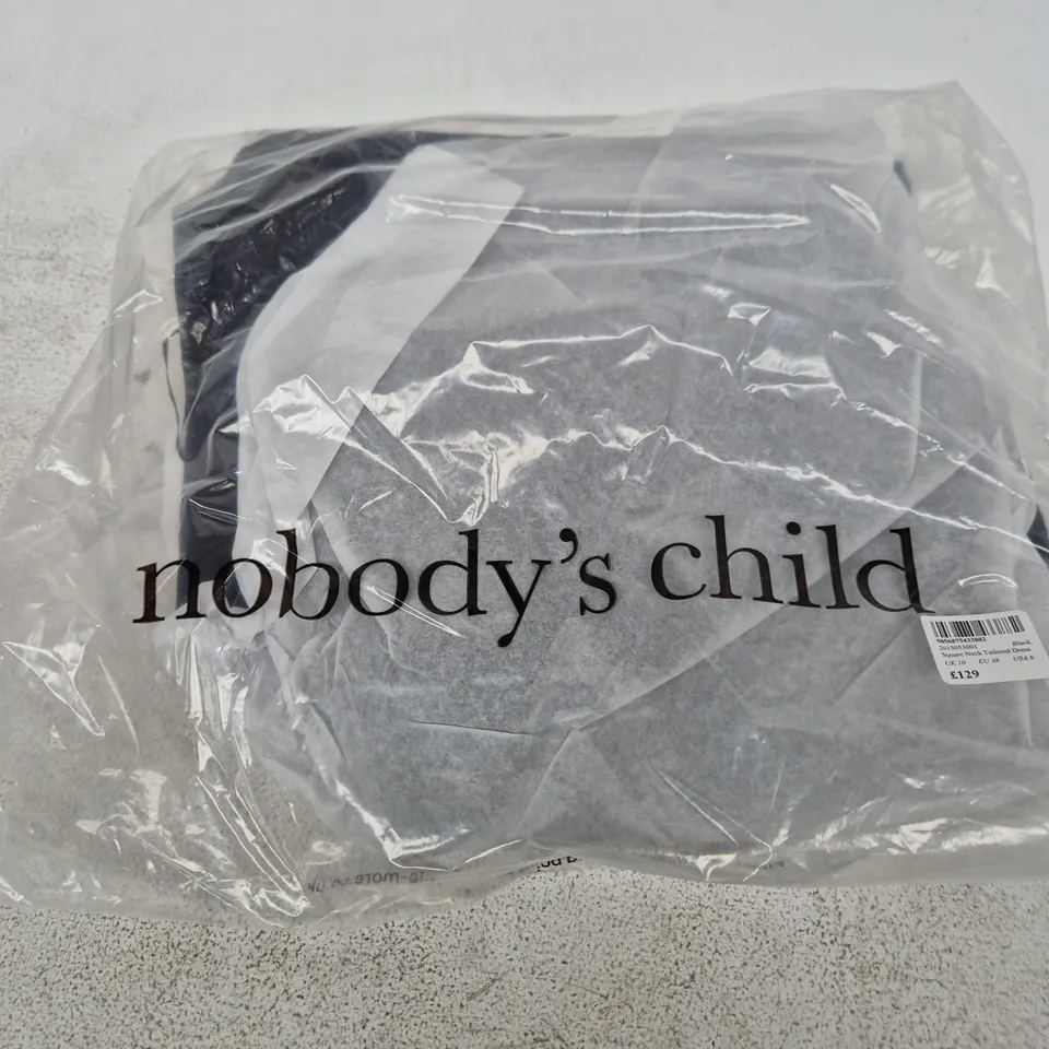Nobody's Child Black Square-Neck Tailored Dress – UK 10