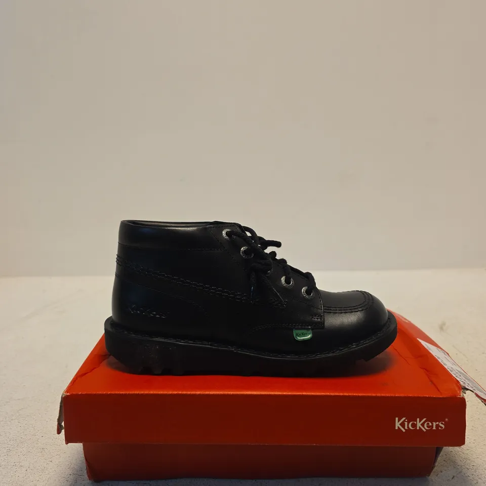 KICKERS KICK HI YOUTH BOOTS – BLACK, UK 6