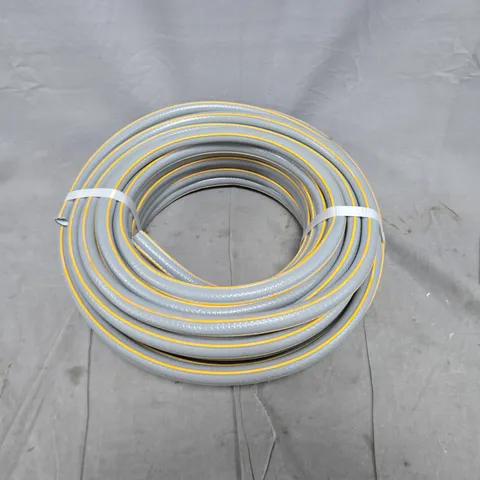 GARDEN HOSE COIL – GREY WITH YELLOW STRIPE
