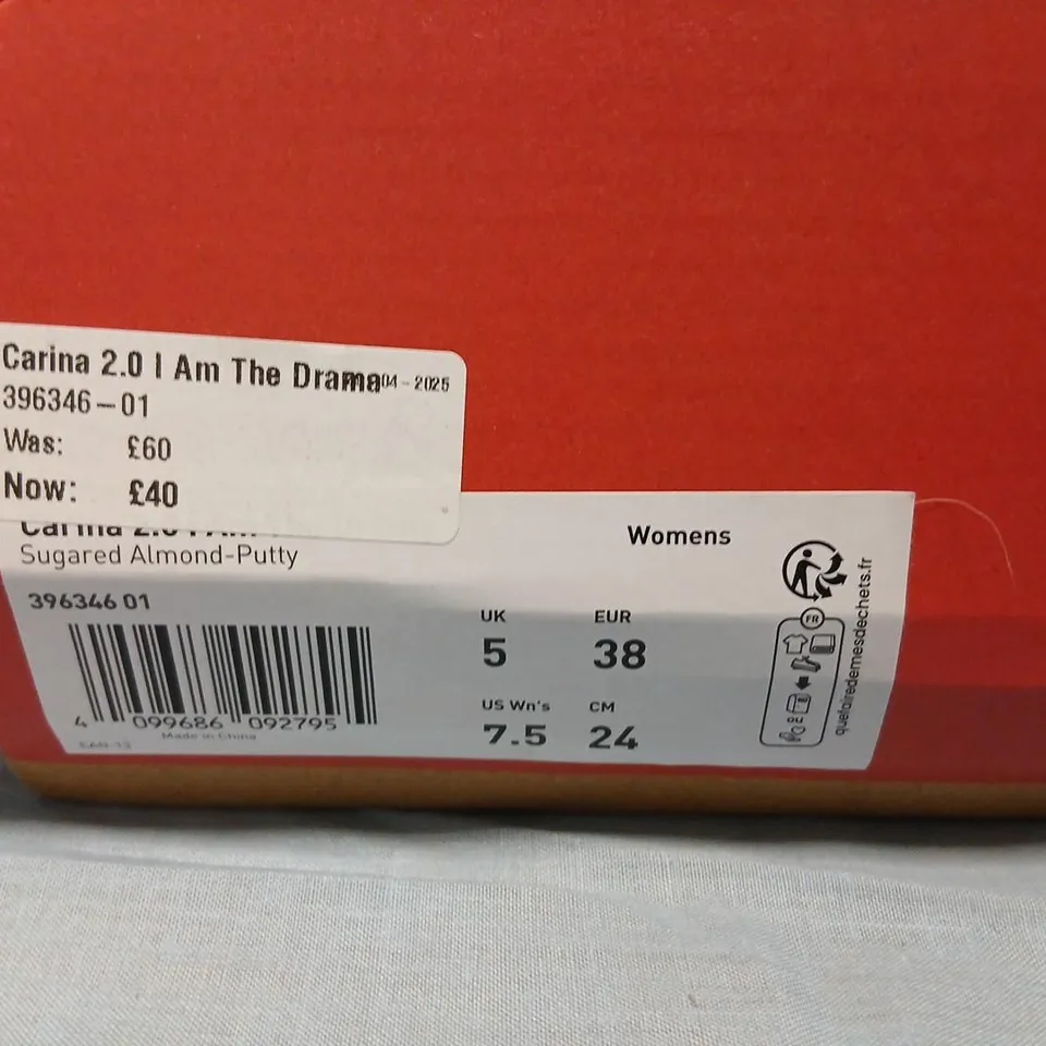 PUMA WOMEN'S SHOES – WHITE/BEIGE LEATHER TRAINERS WITH LEOPARD HEEL PATCH, UK 5 (EU 38)