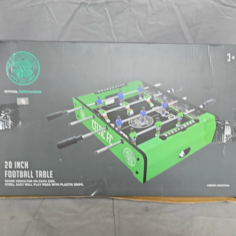 CELTIC FOOTBALL CLUB OFFICIAL MERCHANDISE 20-INCH FOOSBALL TABLE