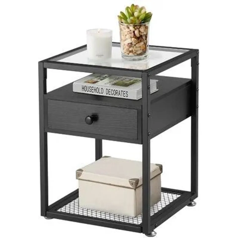BOXED NS 1 DRAWER BEDSIDE TABLE