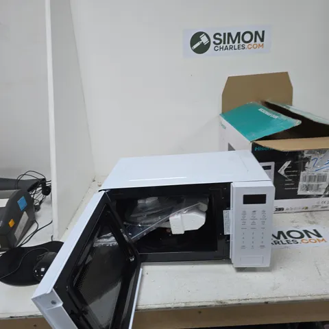 BOXED HISENSE H20MOWS4UK 20 LITRE MICROWAVE - WHITE