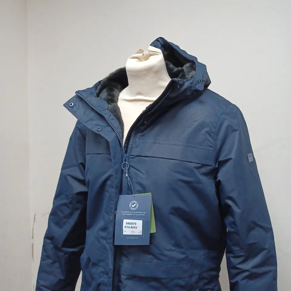 REGATTA GREAT OUTDOORS WINTER COAT NAVY - WOMENS SIZE 14