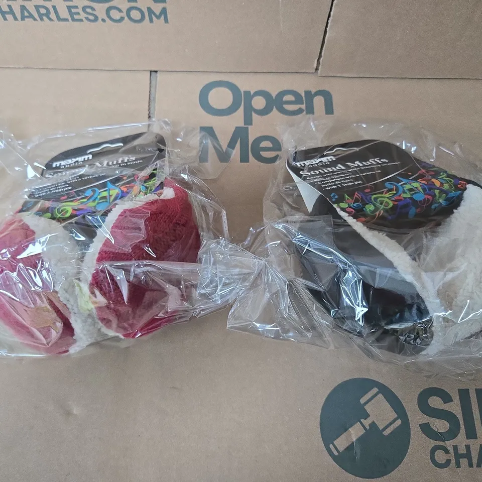 16 X MAXIM AUDIO CHILDRENS SOUND MUFFS WITH BUILT-IN SPEAKERS 