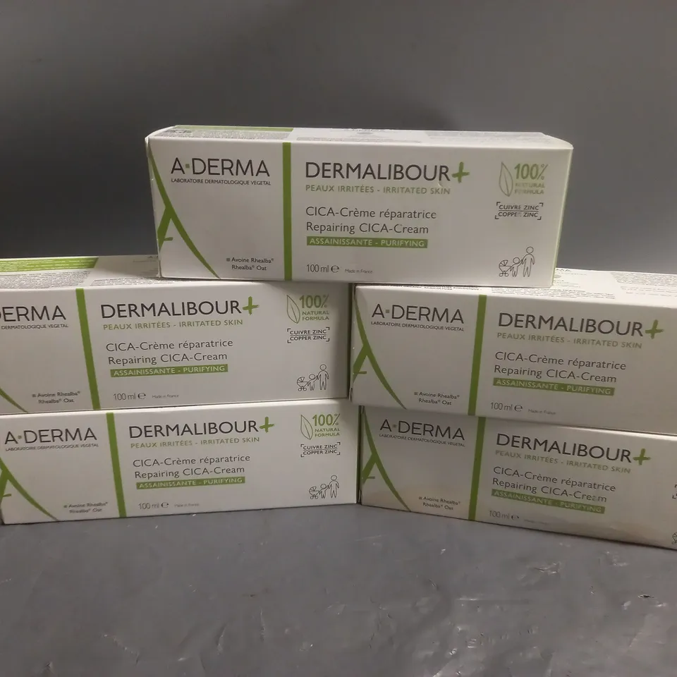 5 BOXED ADERMA DERMALIBOUR+ REPAIRING CICA-CREAM (100ml)