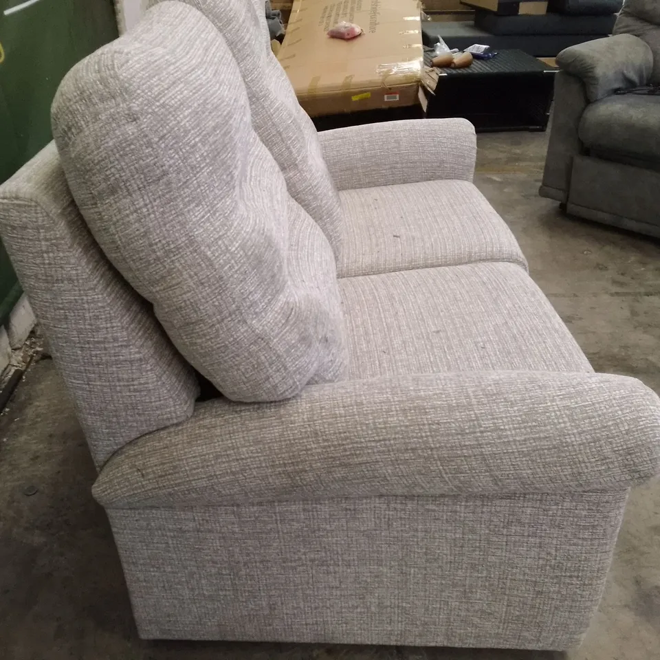 QUALITY DESIGNER G-PLAN HOLMES 2 SEATER SOFA - LOOM SHALE FABRIC